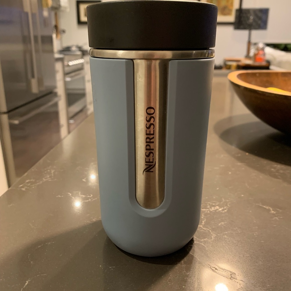 Nespresso Matte Blue Travel Tumbler